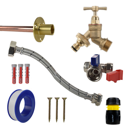 Brass Quick Connect Bib Tap STANDARD Connection Kit - Best4Trade-Retail Garden watering