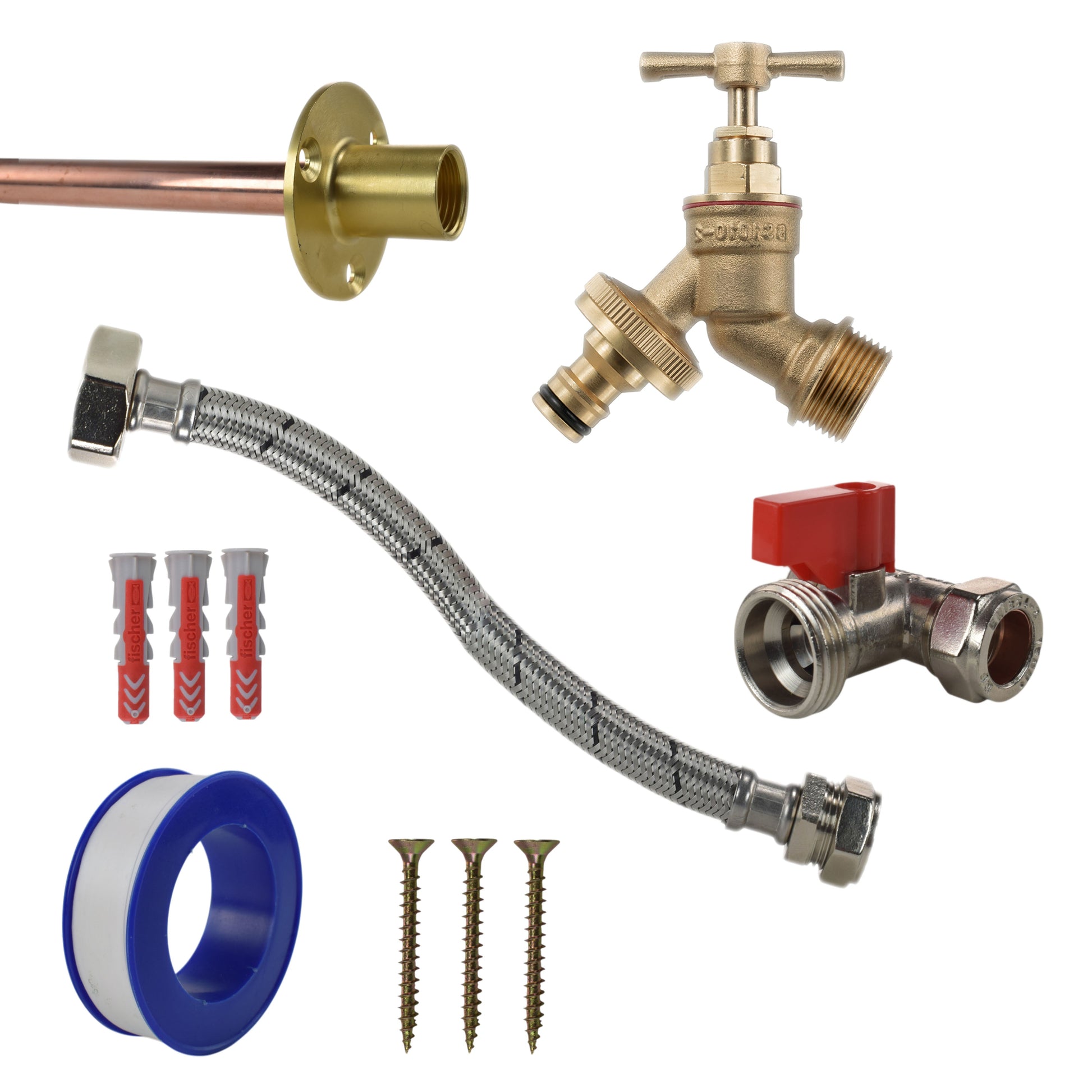 Brass Quick Connect Bib Tap STANDARD Connection Kit - Best4Trade-Retail Garden watering