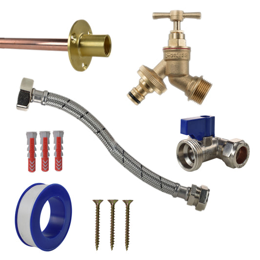 Brass Quick Connect Bib Tap STANDARD Connection Kit - Best4Trade-Retail Garden watering