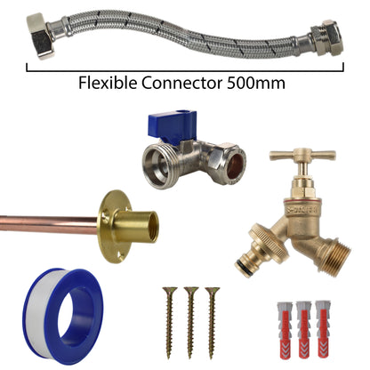 Brass Quick Connect Bib Tap STANDARD Connection Kit - Best4Trade-Retail Garden watering