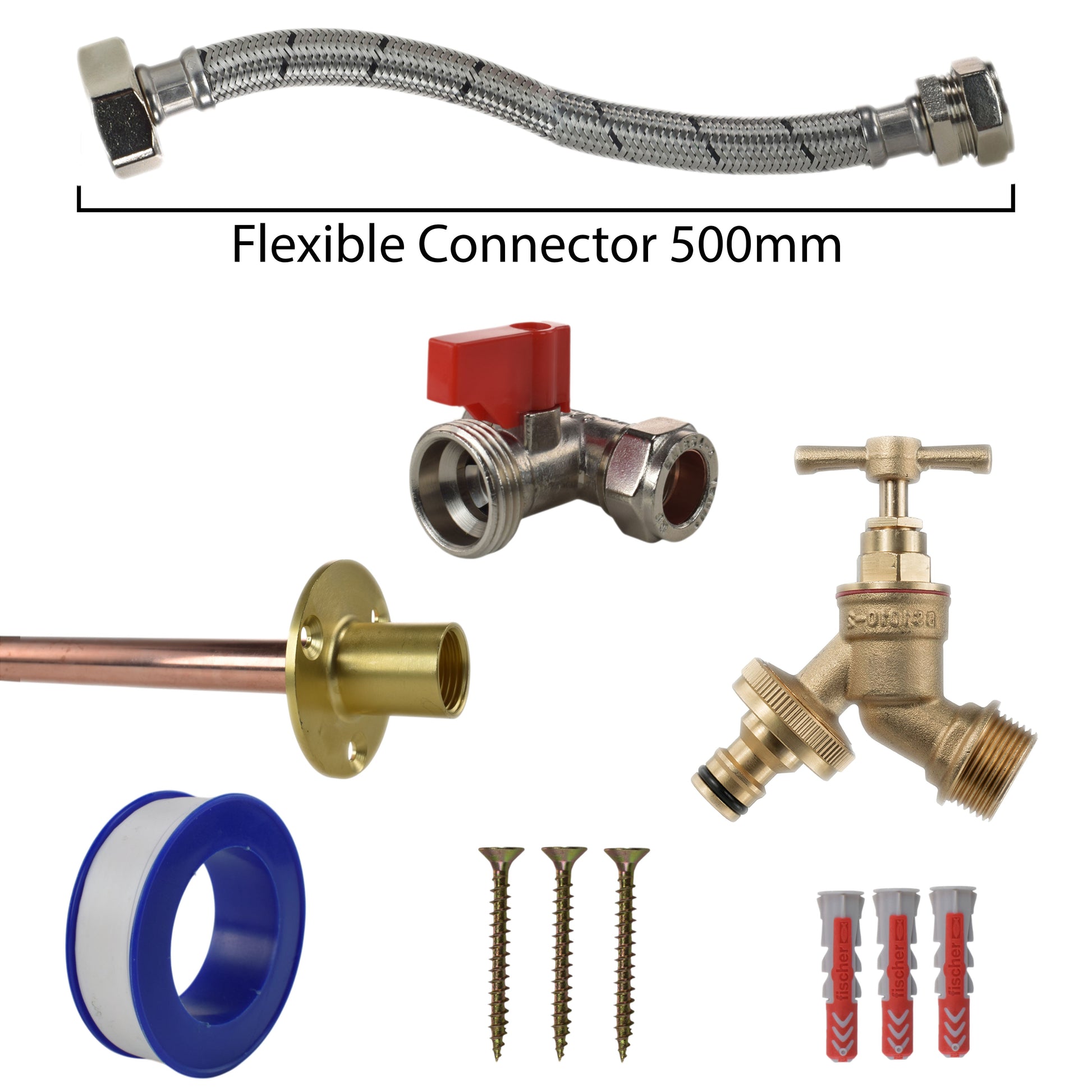Brass Quick Connect Bib Tap STANDARD Connection Kit - Best4Trade-Retail Garden watering