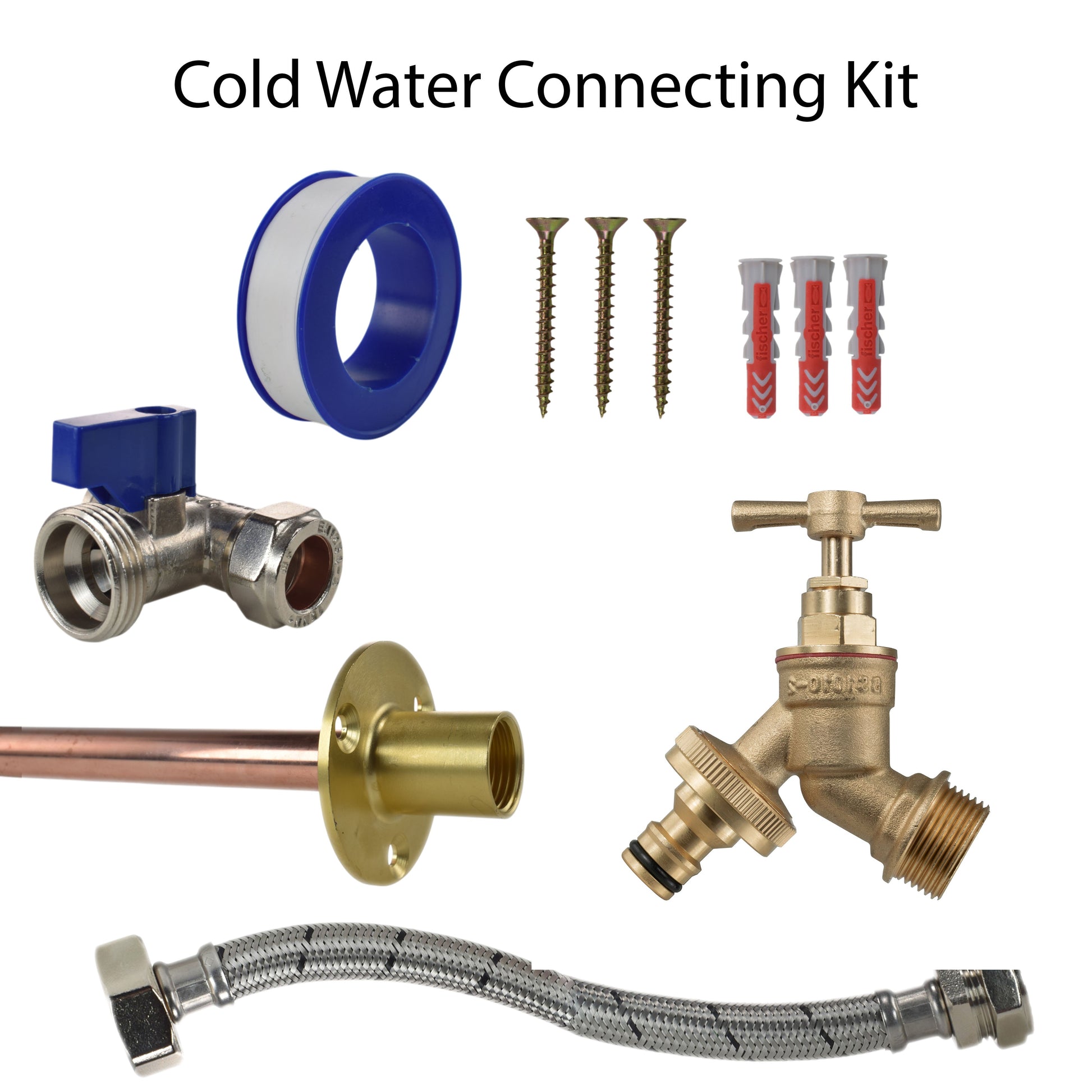 Brass Quick Connect Bib Tap STANDARD Connection Kit - Best4Trade-Retail Garden watering