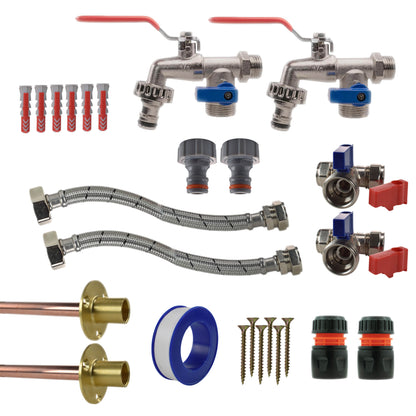 Double Lever Tap STANDARD Connection Kit x2 - Best4Trade-Retail Garden watering