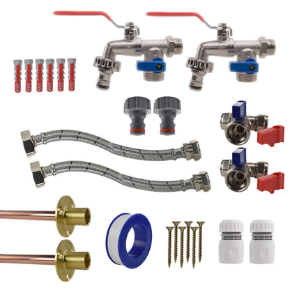 Double Lever Tap STANDARD Connection Kit x2 - Best4Trade-Retail Garden watering