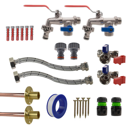 Double Lever Tap STANDARD Connection Kit x2 - Best4Trade-Retail Garden watering