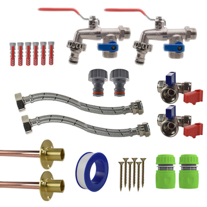 Double Lever Tap STANDARD Connection Kit x2 - Best4Trade-Retail Garden watering