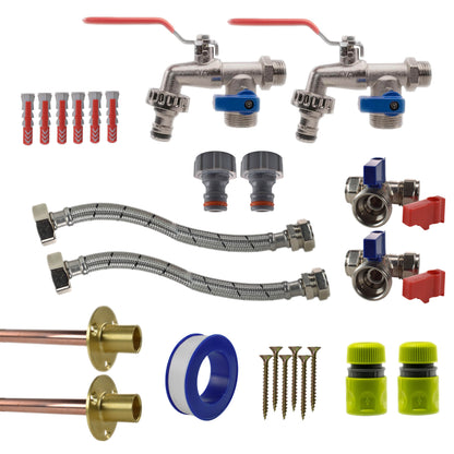 Double Lever Tap STANDARD Connection Kit x2 - Best4Trade-Retail Garden watering