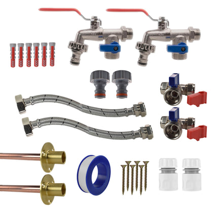 Double Lever Tap STANDARD Connection Kit x2 - Best4Trade-Retail Garden watering