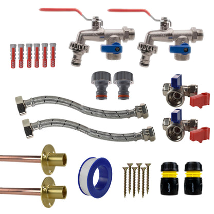 Double Lever Tap STANDARD Connection Kit x2 - Best4Trade-Retail Garden watering