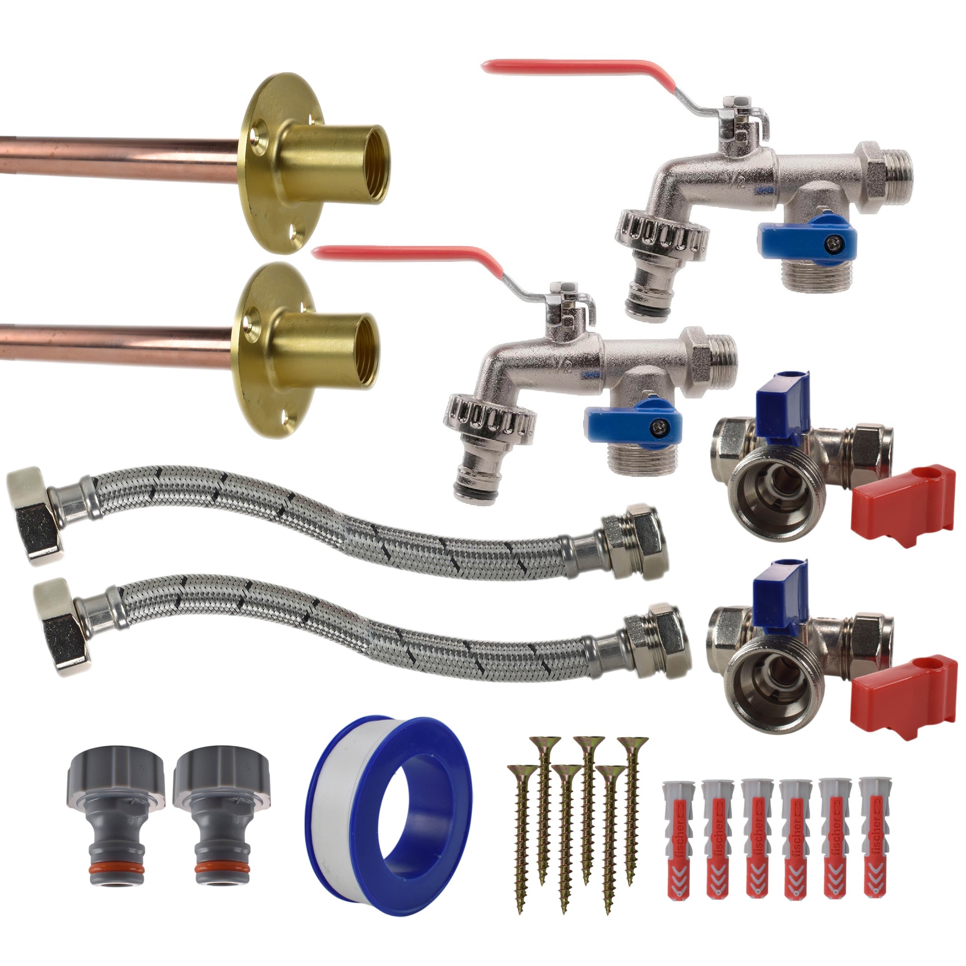 Double Lever Tap STANDARD Connection Kit x2 - Best4Trade-Retail Garden watering