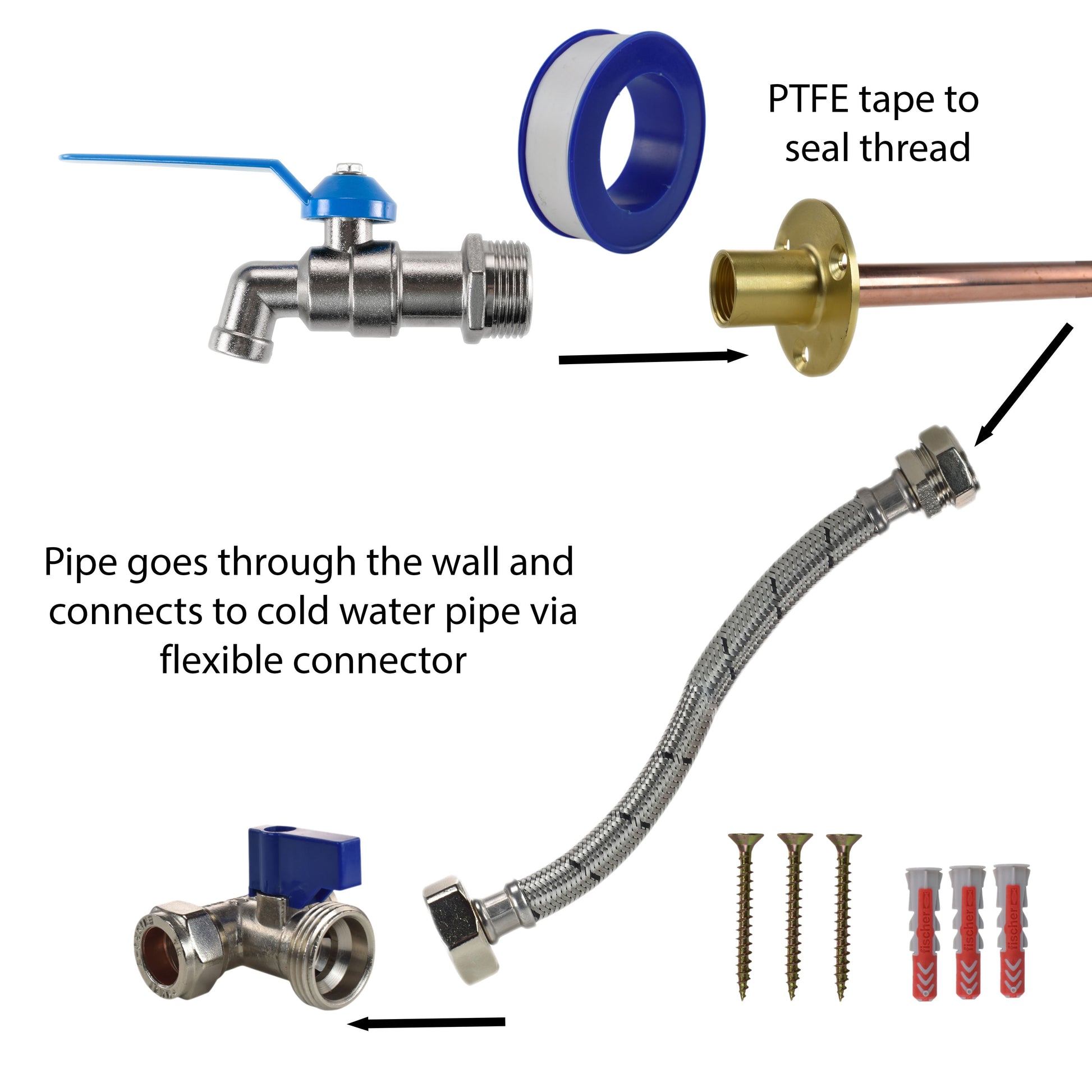 Simple Lever Tap STANDARD Connection Kit - Best4Trade-Retail Garden watering