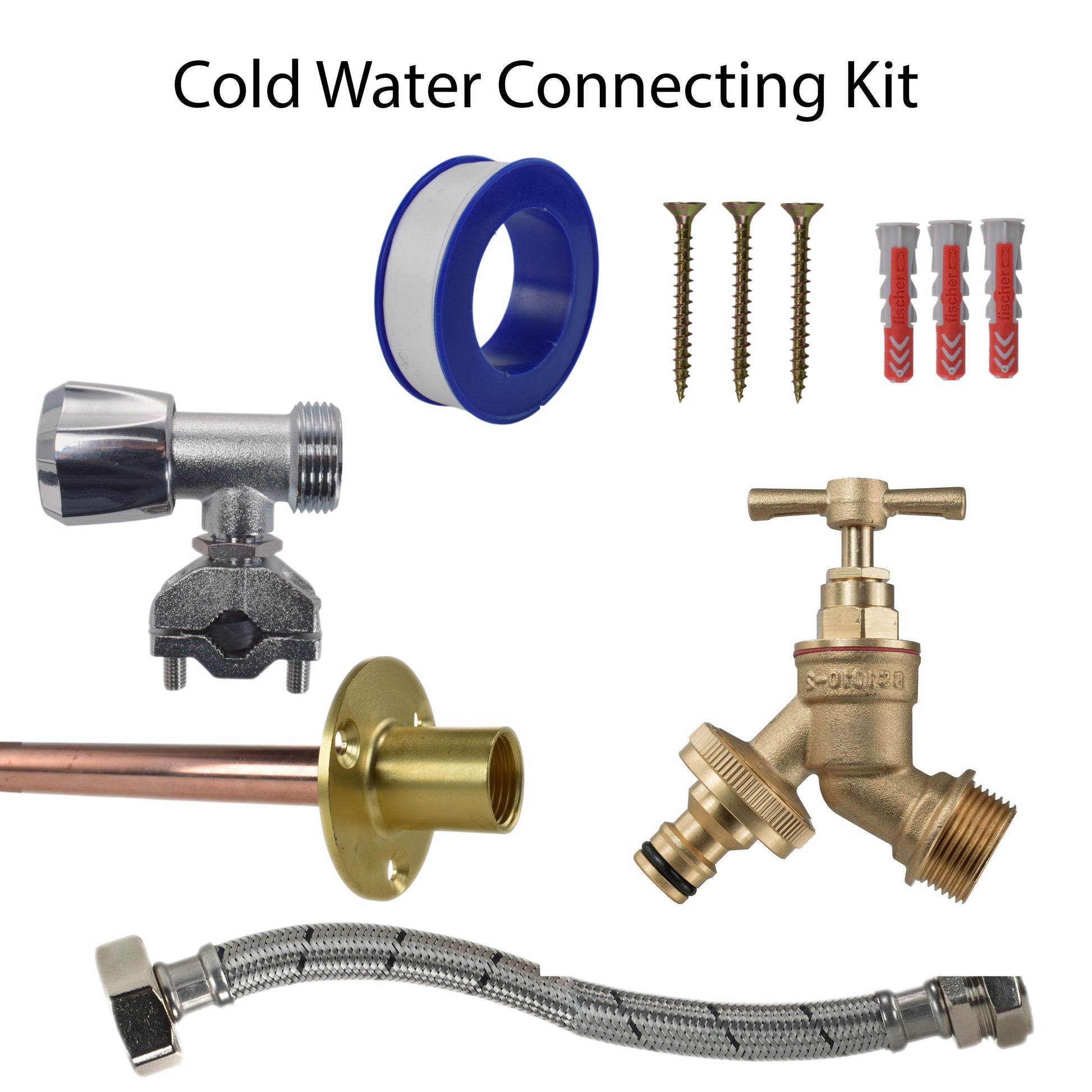Brass Quick Connect Bib Tap FULL Connection Kit - Best4Trade-Retail Garden watering