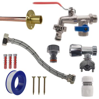 Double Lever Tap FULL Connection Kit - Best4Trade-Retail Garden watering