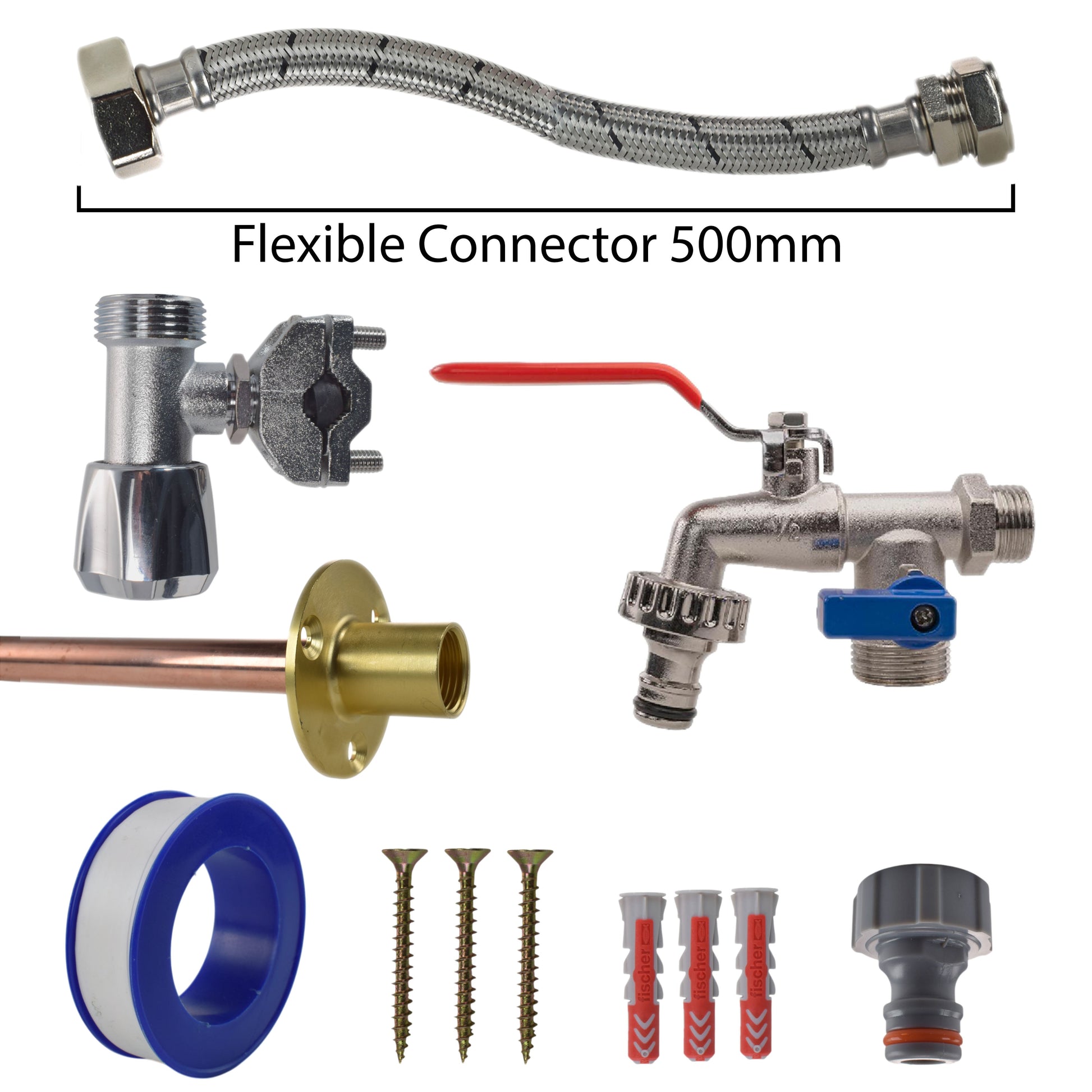 Double Lever Tap FULL Connection Kit - Best4Trade-Retail Garden watering