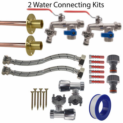 Double Lever Tap FULL Connection Kit x2 - Best4Trade-Retail Garden watering