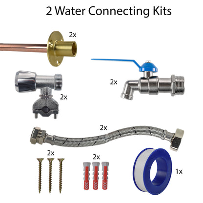 Simple Lever Tap FULL Connection Kit x2 - Best4Trade-Retail Garden watering