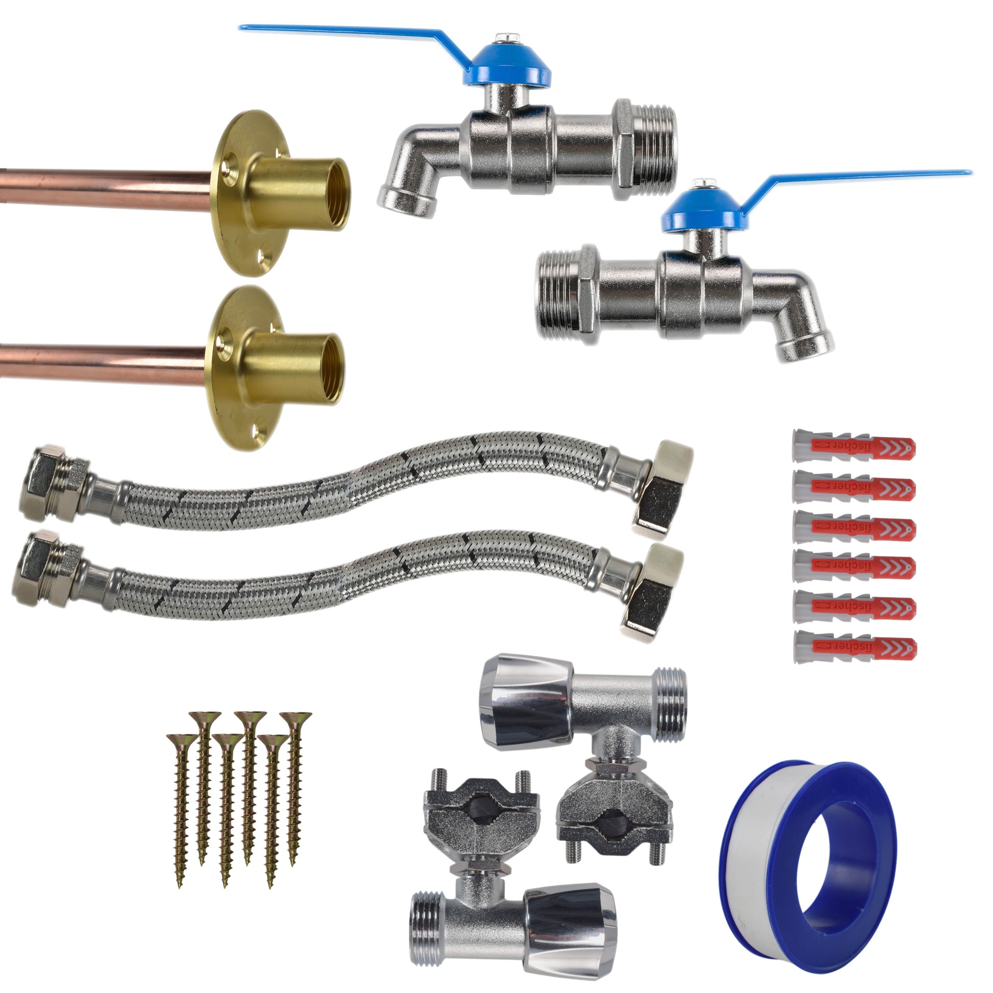 Simple Lever Tap FULL Connection Kit x2 - Best4Trade-Retail Garden watering