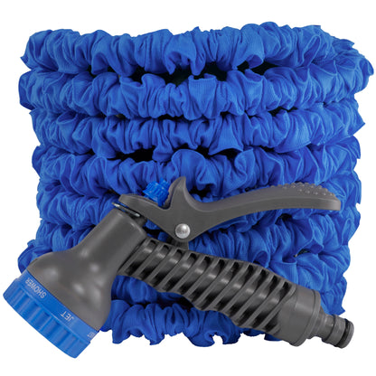 Expanding Trick Hose 7.5m - 22m Blue - Best4Trade-Retail Garden watering