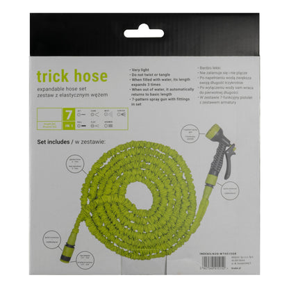 Expanding Trick Hose 5m - 15m Lime - Best4Trade-Retail Garden watering