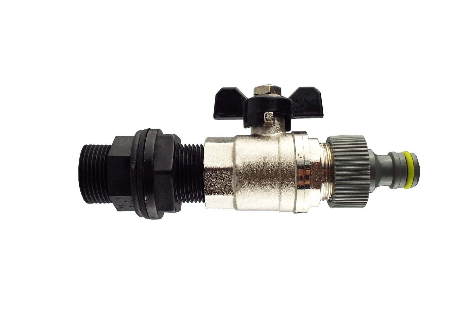 Water Butt Kit 1” BSP with Metal Bib Valve and Quick Connect Outlet - Best4Trade-Retail Garden watering