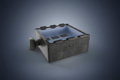 WaveSpa Adriatic 6 Person Square Aluminium Frame Hot Tub