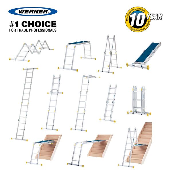 Werner 12 in 1 Combi Aluminium Ladder - Werner