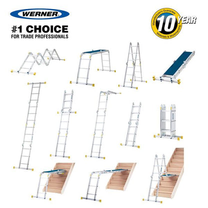Werner 12 in 1 Combi Aluminium Ladder - Werner