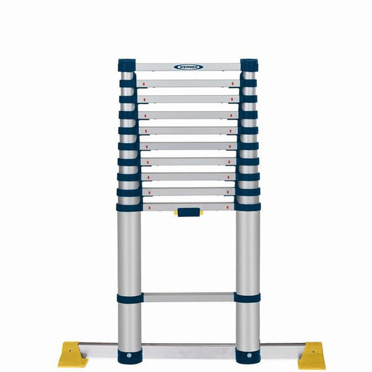 Werner Telescopic Extension Ladder x 3.2m with Stabiliser - Werner