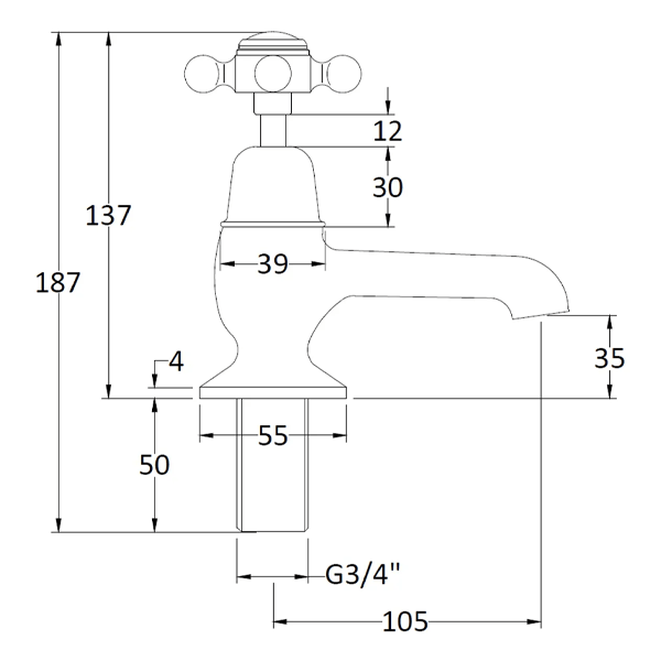 White Bath Taps - Bayswater Bathrooms