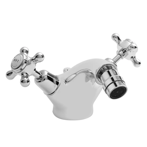 White Mono Bidet Mixer Tap - Bayswater Bathrooms