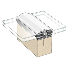 Load image into Gallery viewer, Capex Snap Down (10-25mm) Glazing Bar (2.5m) - White - B4L Roofing
