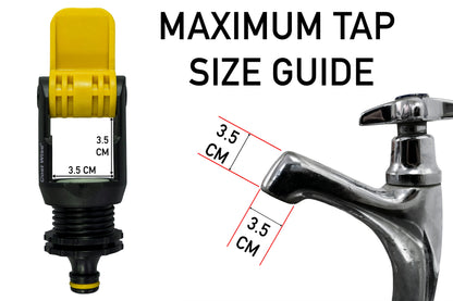 Kitchen Tap Adaptor "Non Branded" Yellow - Best4Trade-Retail Garden watering