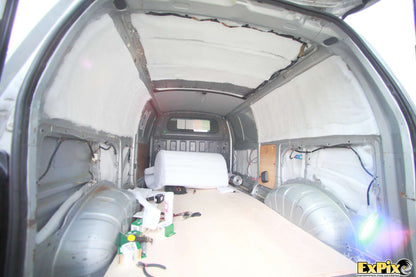 50mm Camper Van Thermal Insulation White Fleece Absoft Material