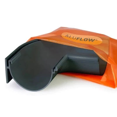Gutter Deepflow 90 Deg Internal Angle Black - Aluflow