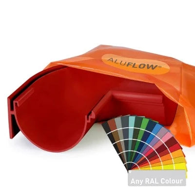 Gutter Deepflow 90 Deg Internal Angle Black - Aluflow