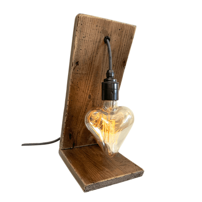 Personalised Wooden Angel Table Lamp | Romantic Gift & Bedside Lighting UK