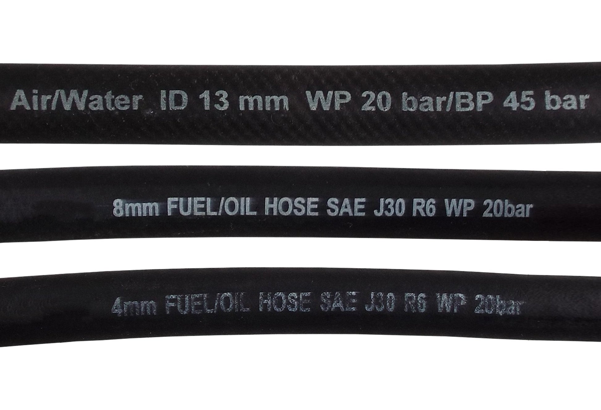 Rubber 10mm Braided Fuel, Oil Hose SAE J30 R6 - Best4Trade-Retail Tech Hose & Fittings