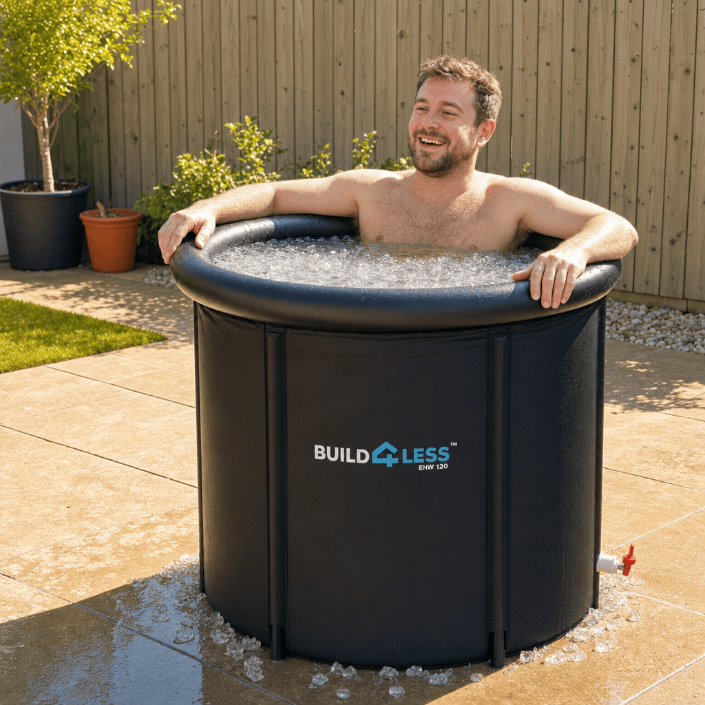 Premium Ice Bath - 85cm x 75cm - With Thermal Cover and Accessories - B4L Ice Bath