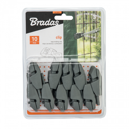 Tarp Clip Gray Slide Type Pack of 10 - Best4Trade-Retail Tarpaulins