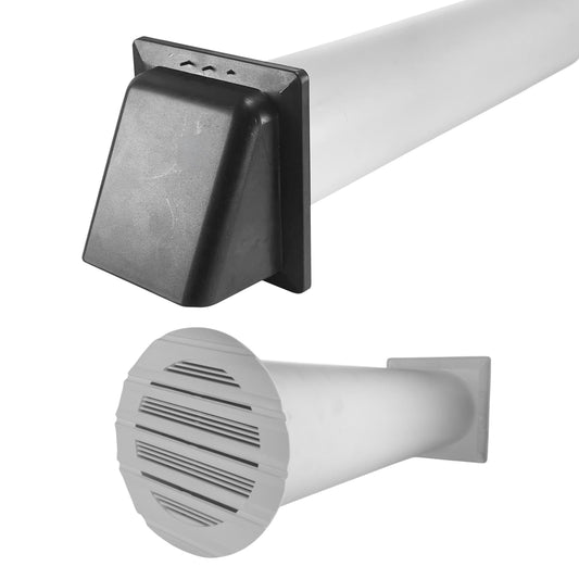 Through Wall Ventilation Kit Round Bella Vent with Graphite External Vent - Best4Trade-Retail OTHER