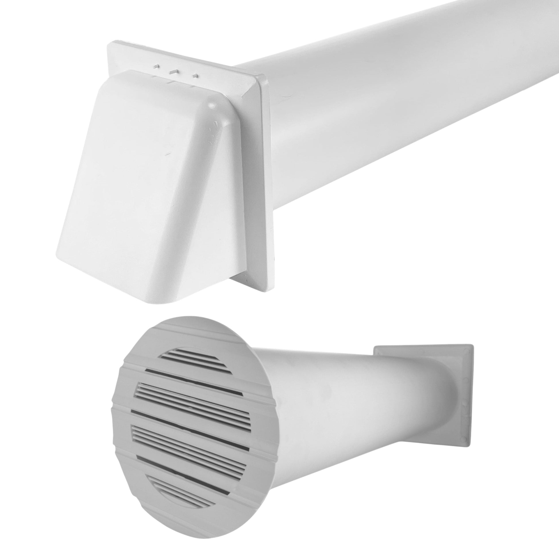 Through Wall Ventilation Kit Round Bella Vent with White External Vent - Best4Trade-Retail OTHER