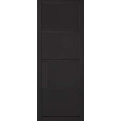 Chelsea Black Primed Panelled Interior Door - 1981mm x 686mm - LPD Doors