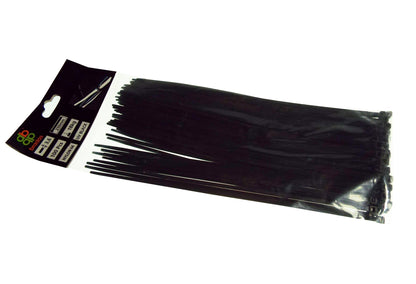 100 Cable Ties (4.8mm x 450mm) Black