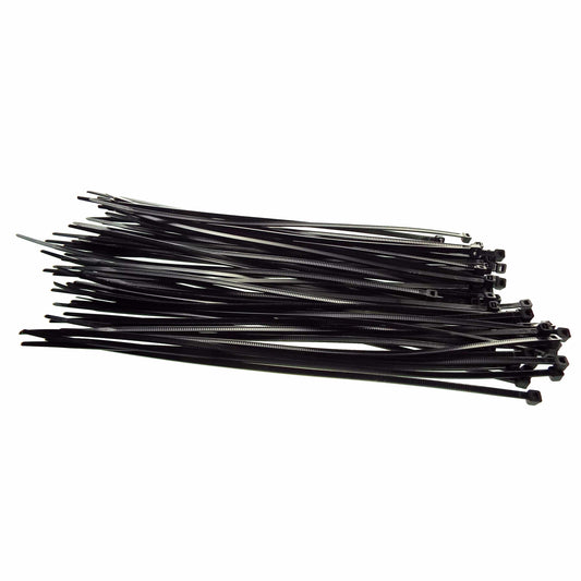 100 Cable Ties (3.6mm x 370mm) Black - Best4Trade-Retail Cable ties