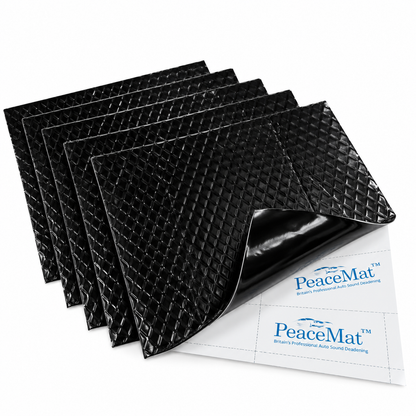 Campervan Sound Deadening Mats - 20x Black Butyl Soundproofing Sheets for Car & Van (PeaceMAT XR)
