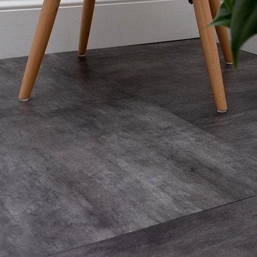 SISU Dryback Black Slate Vinyl Flooring Tiles - 457mm x 457mm (20 Pack) - EnviroBuild