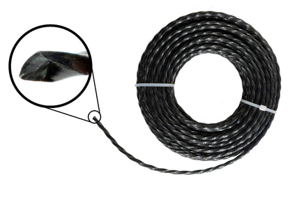 Strimmer Line Black Twist 2.4mm x 15m - Best4Trade-Retail Garden tools & Accesories