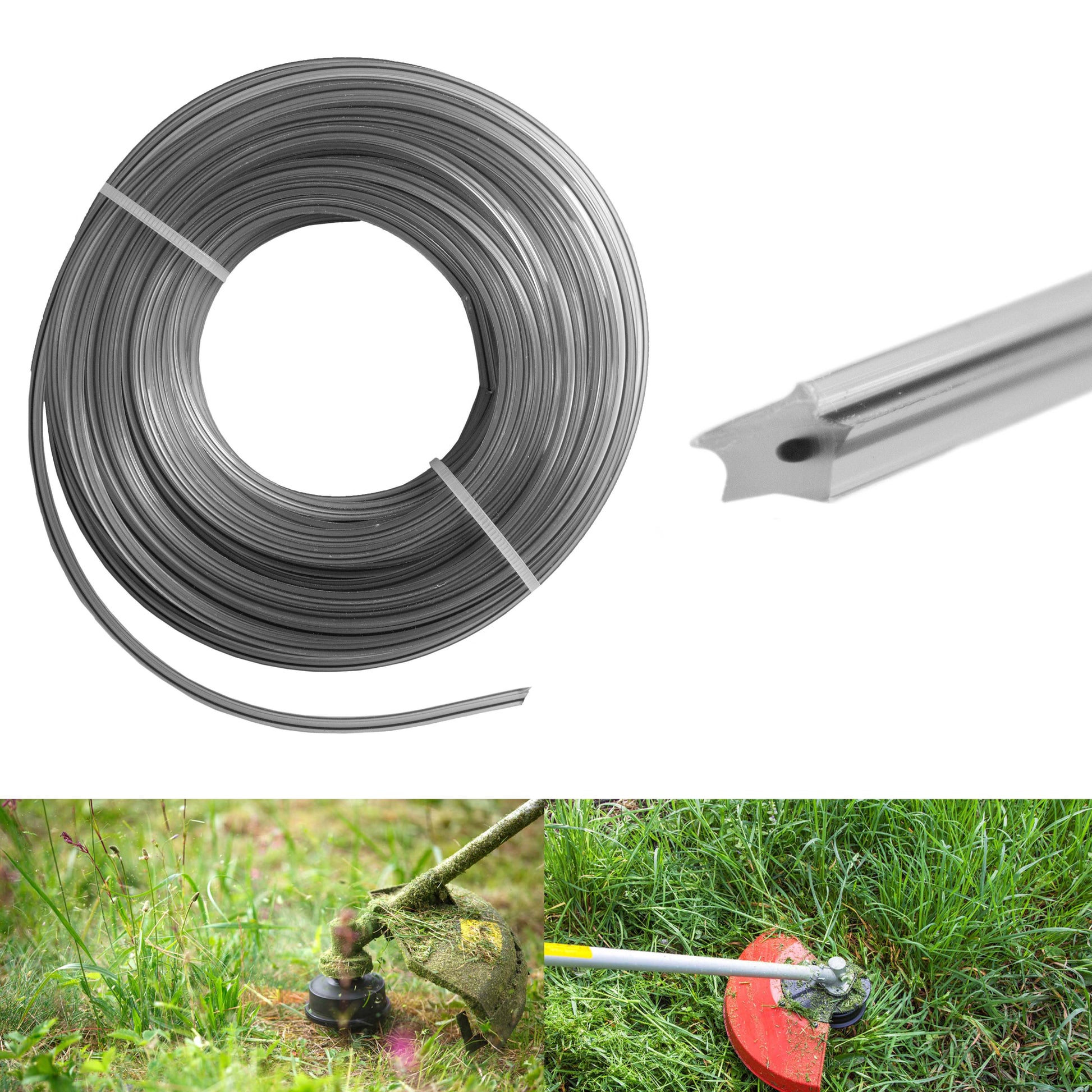 Strimmer Line Dual Black Star 1.6mm x 15m - Best4Trade-Retail Garden tools & Accesories
