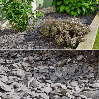 Welsh Blue Plum Crushed Slate Chippings 20mm - Dandy's Topsoil & Landscape Supplies Gravel, Slate & Aggregates