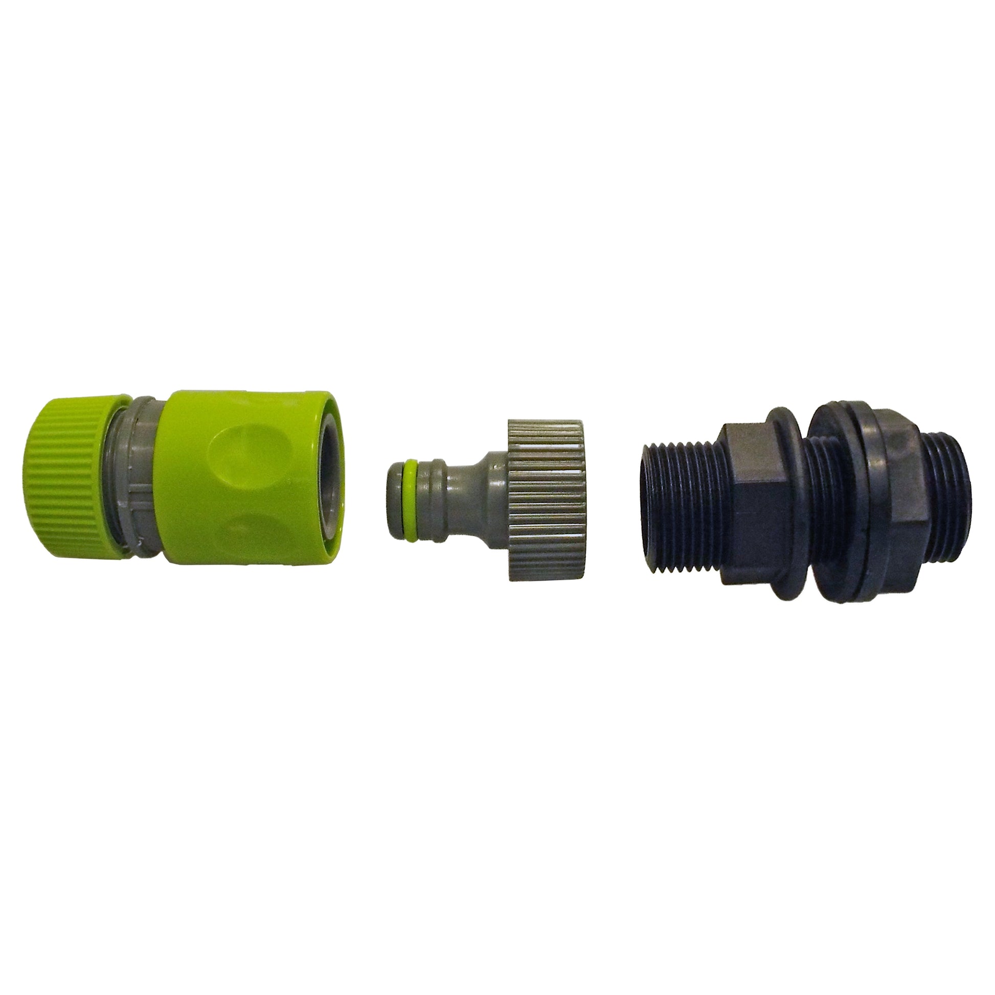 Water Butt Kit 1” BSPM with Quick Adaptor and Hose Connector (Lime) - Best4Trade-Retail Garden watering